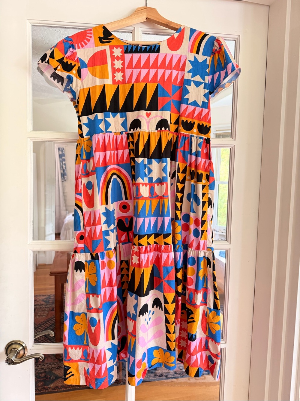 Frida dress in Congdon print, size small with pockets